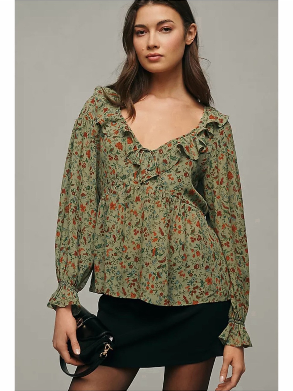 Reformation Wyn Floral Top, Brand New With Tag